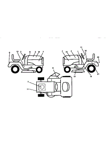 Decals parts for Craftsman Front-Engine Lawn Tractor 917258542 from AppliancePartsPros.com