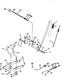 Mower Lift parts for Craftsman Front-Engine Lawn Tractor 917258542 from AppliancePartsPros.com