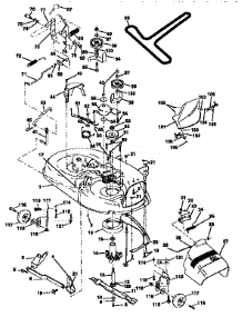 Mower Deck parts for Craftsman Front-Engine Lawn Tractor 917258542 from AppliancePartsPros.com