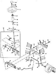 Steering Assembly parts for Craftsman Front-Engine Lawn Tractor 917258543 from AppliancePartsPros.com