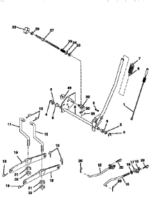 Mower Lift parts for Craftsman Front-Engine Lawn Tractor 917258543 from AppliancePartsPros.com
