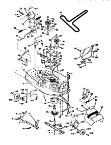 Mower Deck parts for Craftsman Front-Engine Lawn Tractor 917258543 from AppliancePartsPros.com