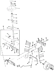 Steering Assembly parts for Craftsman Front-Engine Lawn Tractor 917258544 from AppliancePartsPros.com