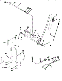 Mower Lift parts for Craftsman Front-Engine Lawn Tractor 917258544 from AppliancePartsPros.com