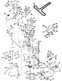 Mower Deck parts for Craftsman Front-Engine Lawn Tractor 917258544 from AppliancePartsPros.com