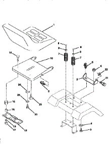 Seat Assembly parts for Craftsman Front-Engine Lawn Tractor 917258550 from AppliancePartsPros.com