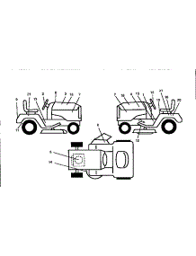 Decals parts for Craftsman Front-Engine Lawn Tractor 917258550 from AppliancePartsPros.com