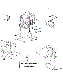 Engine parts for Craftsman Front-Engine Lawn Tractor 917258550 from AppliancePartsPros.com
