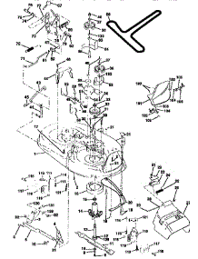 Mower Deck parts for Craftsman Front-Engine Lawn Tractor 917258550 from AppliancePartsPros.com