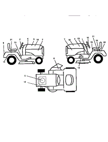 Decals parts for Craftsman Front-Engine Lawn Tractor 917258551 from AppliancePartsPros.com