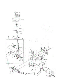 Steering Assembly parts for Craftsman Front-Engine Lawn Tractor 917258552 from AppliancePartsPros.com