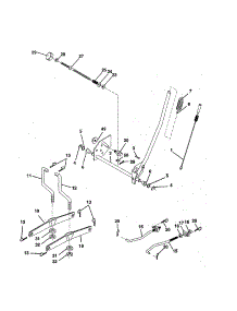 Mower Lift parts for Craftsman Front-Engine Lawn Tractor 917258552 from AppliancePartsPros.com
