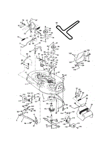Mower Deck parts for Craftsman Front-Engine Lawn Tractor 917258552 from AppliancePartsPros.com