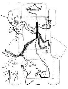 Elelctrical parts for Craftsman Front-Engine Lawn Tractor 917258553 from AppliancePartsPros.com