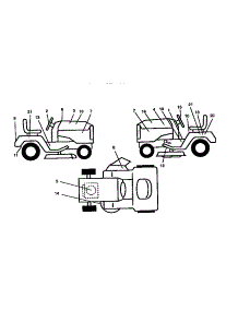 Decals parts for Craftsman Front-Engine Lawn Tractor 917258553 from AppliancePartsPros.com