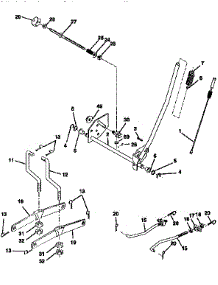 Mower Lift parts for Craftsman Front-Engine Lawn Tractor 917258553 from AppliancePartsPros.com