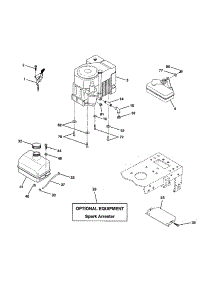 Engine parts for Craftsman Front-Engine Lawn Tractor 917258554 from AppliancePartsPros.com