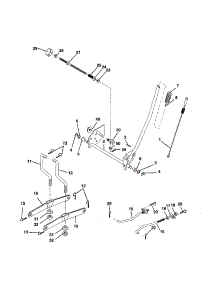 Mower Lift parts for Craftsman Front-Engine Lawn Tractor 917258554 from AppliancePartsPros.com
