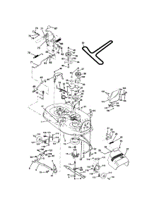 Mower Deck parts for Craftsman Front-Engine Lawn Tractor 917258554 from AppliancePartsPros.com