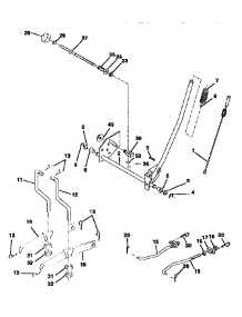 Mower Lift parts for Craftsman Front-Engine Lawn Tractor 917258555 from AppliancePartsPros.com