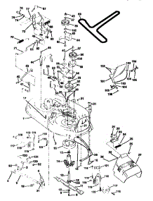 Mower Deck parts for Craftsman Front-Engine Lawn Tractor 917258555 from AppliancePartsPros.com