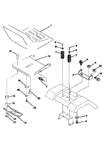 Seat Assembly parts for Craftsman Front-Engine Lawn Tractor 917258557 from AppliancePartsPros.com