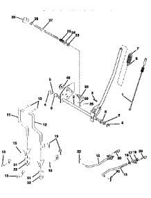 Mower Lift parts for Craftsman Front-Engine Lawn Tractor 917258557 from AppliancePartsPros.com