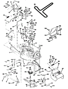 Mower Deck parts for Craftsman Front-Engine Lawn Tractor 917258557 from AppliancePartsPros.com