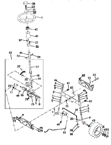 Steering Assembly parts for Craftsman Front-Engine Lawn Tractor 917258560 from AppliancePartsPros.com