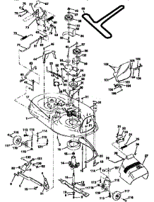 Mower Deck parts for Craftsman Front-Engine Lawn Tractor 917258560 from AppliancePartsPros.com