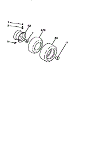 Wheels And Tires parts for Craftsman Front-Engine Lawn Tractor 917258560 from AppliancePartsPros.com