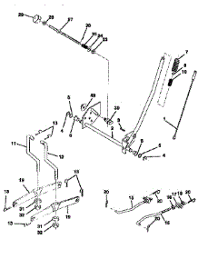 Mower Lift parts for Craftsman Front-Engine Lawn Tractor 917258561 from AppliancePartsPros.com