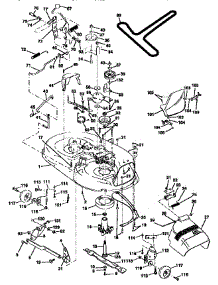 Mower Deck parts for Craftsman Front-Engine Lawn Tractor 917258561 from AppliancePartsPros.com