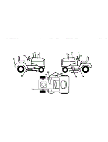 Decals parts for Craftsman Front-Engine Lawn Tractor 917258561 from AppliancePartsPros.com