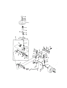 Steering Assembly parts for Craftsman Front-Engine Lawn Tractor 917258562 from AppliancePartsPros.com