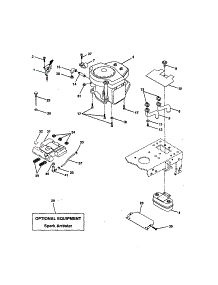 Engine parts for Craftsman Front-Engine Lawn Tractor 917258562 from AppliancePartsPros.com