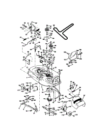 Mower Deck parts for Craftsman Front-Engine Lawn Tractor 917258562 from AppliancePartsPros.com