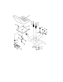 Seat Assembly parts for Craftsman Front-Engine Lawn Tractor 917258562 from AppliancePartsPros.com