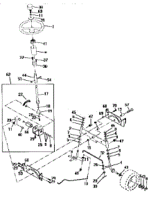 Steering Assembly parts for Craftsman Front-Engine Lawn Tractor 917258563 from AppliancePartsPros.com
