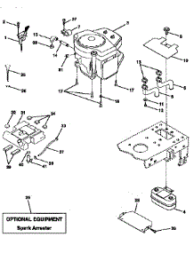 Engine parts for Craftsman Front-Engine Lawn Tractor 917258563 from AppliancePartsPros.com