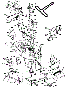 Mower Deck parts for Craftsman Front-Engine Lawn Tractor 917258563 from AppliancePartsPros.com