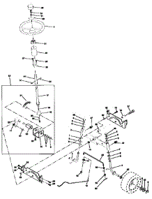 Steering Assembly parts for Craftsman Front-Engine Lawn Tractor 917258565 from AppliancePartsPros.com