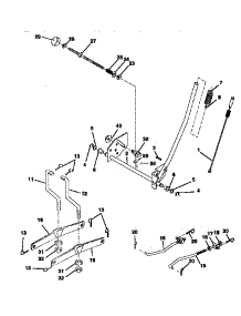 Mower Lift parts for Craftsman Front-Engine Lawn Tractor 917258565 from AppliancePartsPros.com