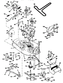 Mower Deck parts for Craftsman Front-Engine Lawn Tractor 917258565 from AppliancePartsPros.com