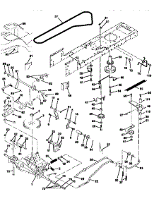 Drive parts for Craftsman Front-Engine Lawn Tractor 917258566 from AppliancePartsPros.com