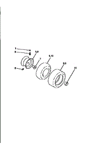 Wheels And Tires parts for Craftsman Front-Engine Lawn Tractor 917258566 from AppliancePartsPros.com
