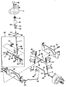 Steering Assembly parts for Craftsman Front-Engine Lawn Tractor 917258570 from AppliancePartsPros.com
