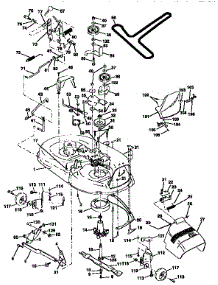 Mower Deck parts for Craftsman Front-Engine Lawn Tractor 917258570 from AppliancePartsPros.com