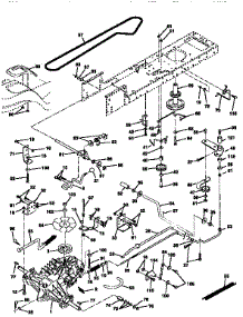 Drive parts for Craftsman Front-Engine Lawn Tractor 917258572 from AppliancePartsPros.com