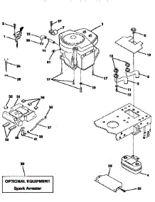 Engine parts for Craftsman Front-Engine Lawn Tractor 917258572 from AppliancePartsPros.com